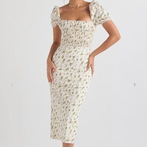 House of CB ‘Bellucini’ Garden Print Shirred Sundress